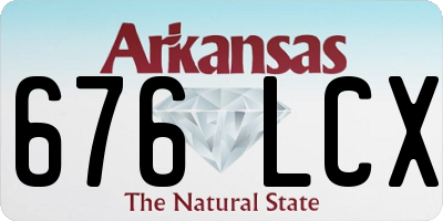 AR license plate 676LCX