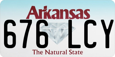 AR license plate 676LCY