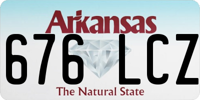AR license plate 676LCZ