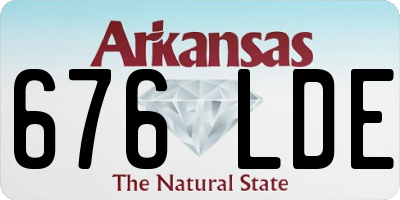 AR license plate 676LDE
