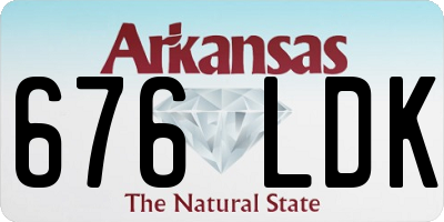 AR license plate 676LDK