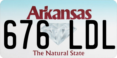AR license plate 676LDL