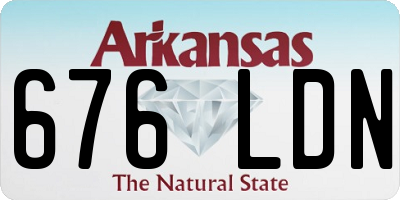 AR license plate 676LDN