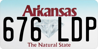 AR license plate 676LDP