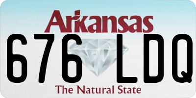 AR license plate 676LDQ