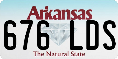 AR license plate 676LDS