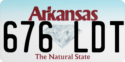 AR license plate 676LDT