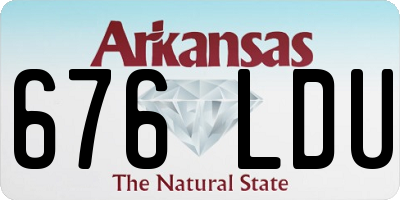 AR license plate 676LDU
