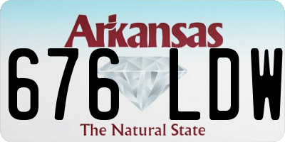 AR license plate 676LDW
