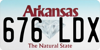 AR license plate 676LDX
