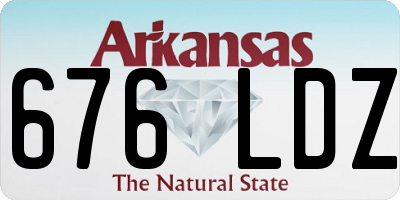 AR license plate 676LDZ