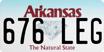 AR license plate 676LEG