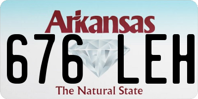 AR license plate 676LEH