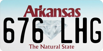 AR license plate 676LHG