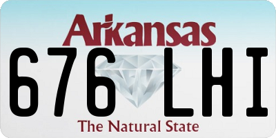 AR license plate 676LHI