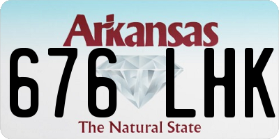 AR license plate 676LHK