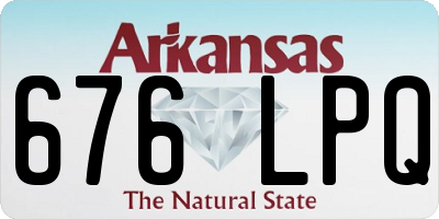 AR license plate 676LPQ