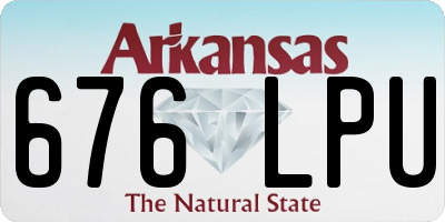 AR license plate 676LPU