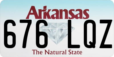 AR license plate 676LQZ