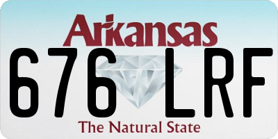 AR license plate 676LRF