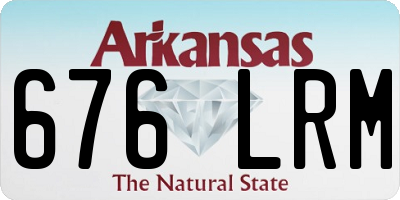 AR license plate 676LRM