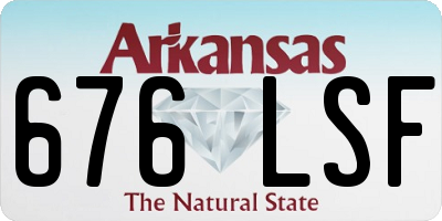 AR license plate 676LSF