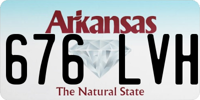 AR license plate 676LVH