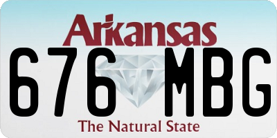 AR license plate 676MBG