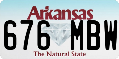 AR license plate 676MBW
