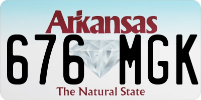 AR license plate 676MGK