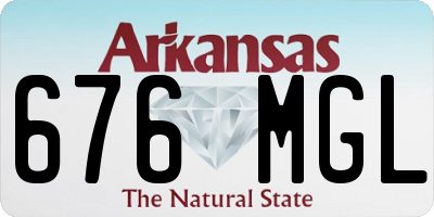 AR license plate 676MGL