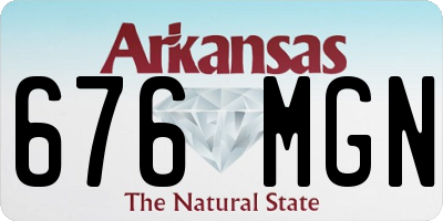 AR license plate 676MGN