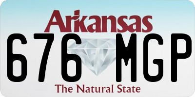 AR license plate 676MGP