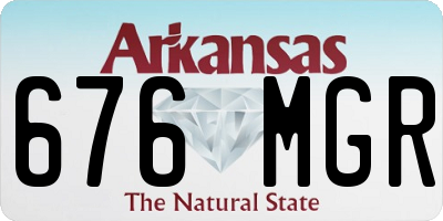 AR license plate 676MGR