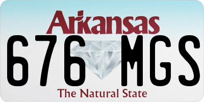 AR license plate 676MGS