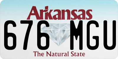 AR license plate 676MGU