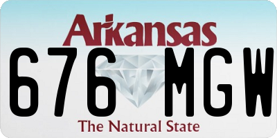 AR license plate 676MGW