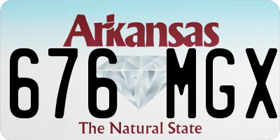 AR license plate 676MGX