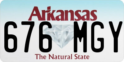 AR license plate 676MGY