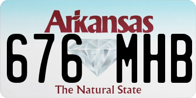 AR license plate 676MHB