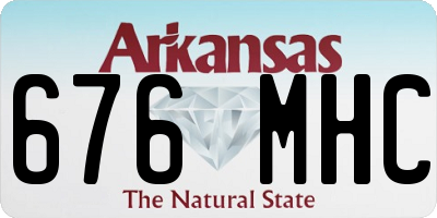 AR license plate 676MHC