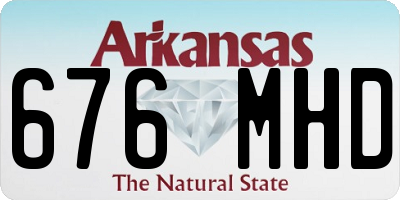 AR license plate 676MHD