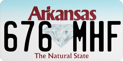 AR license plate 676MHF