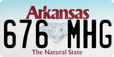 AR license plate 676MHG
