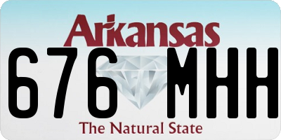 AR license plate 676MHH
