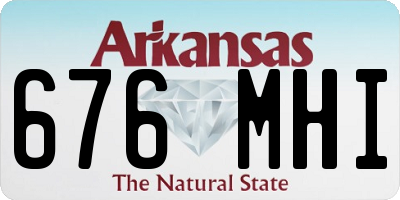 AR license plate 676MHI