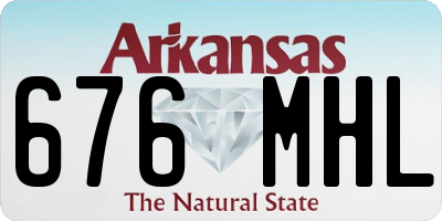 AR license plate 676MHL