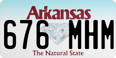 AR license plate 676MHM