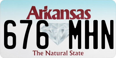 AR license plate 676MHN