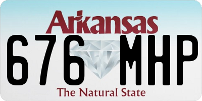 AR license plate 676MHP